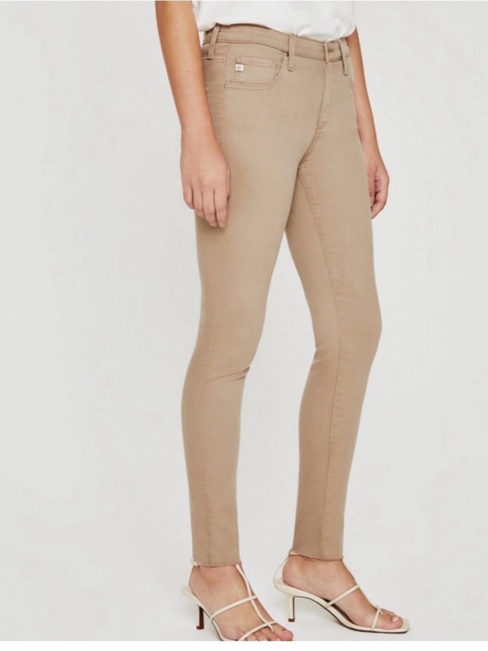 AG Adriano Goldschmied Skinny Jeans in Khaki 29